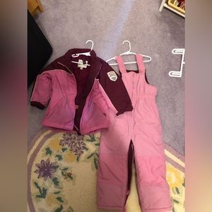 Girls toddler snow suit